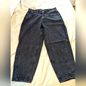 Old Navy Extra High-Waisted Balloon Ankle Jeans Black Size 12p